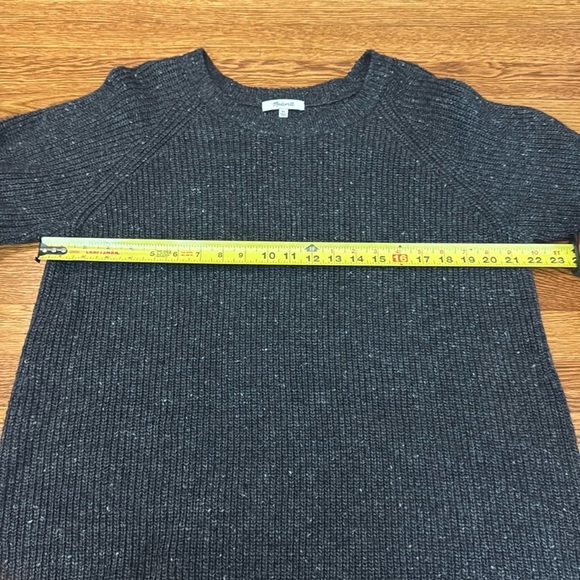 Madewell Curved-Hem Sweater Dress Gray Wool Blend Size XL Minimalist - Picture 13 of 14
